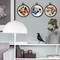 joybest 4 Pieces 6 Inch Round Embroidery Hoops Display Frame Circle, Cross Stitch Hoop Ring Imitated Wood Embroidery Kits for Art Craft Sewing and Christmas Ornaments